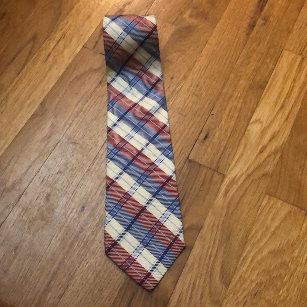 Red White And Blue Faconnable Tie